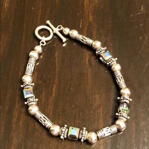 Silpada bracelet. 925 sterling silver with crystal